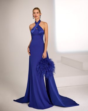 Marfil Barcelona 1J34 – Εντυπωσιακό halter gown με ανάλαφρη ουρά
